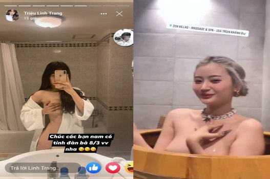 Ân ái genz Triệu Linh Trang vòng eo thon gọn
