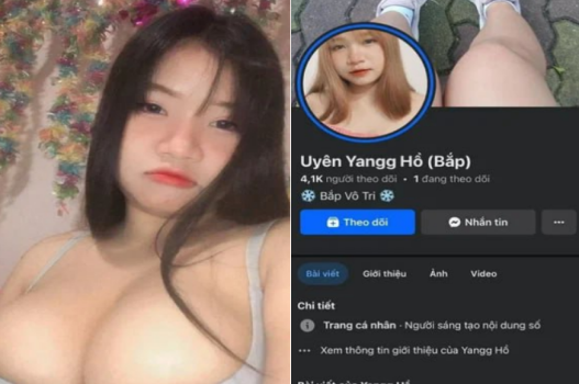 Hồ Uyên Giang ngực bự chiếm ưu thế trước cậu bé nhút nhát